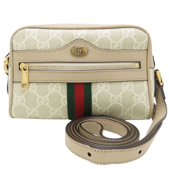 Gucci Handbags - GUCCI Cream Leather Shoulder Bag
